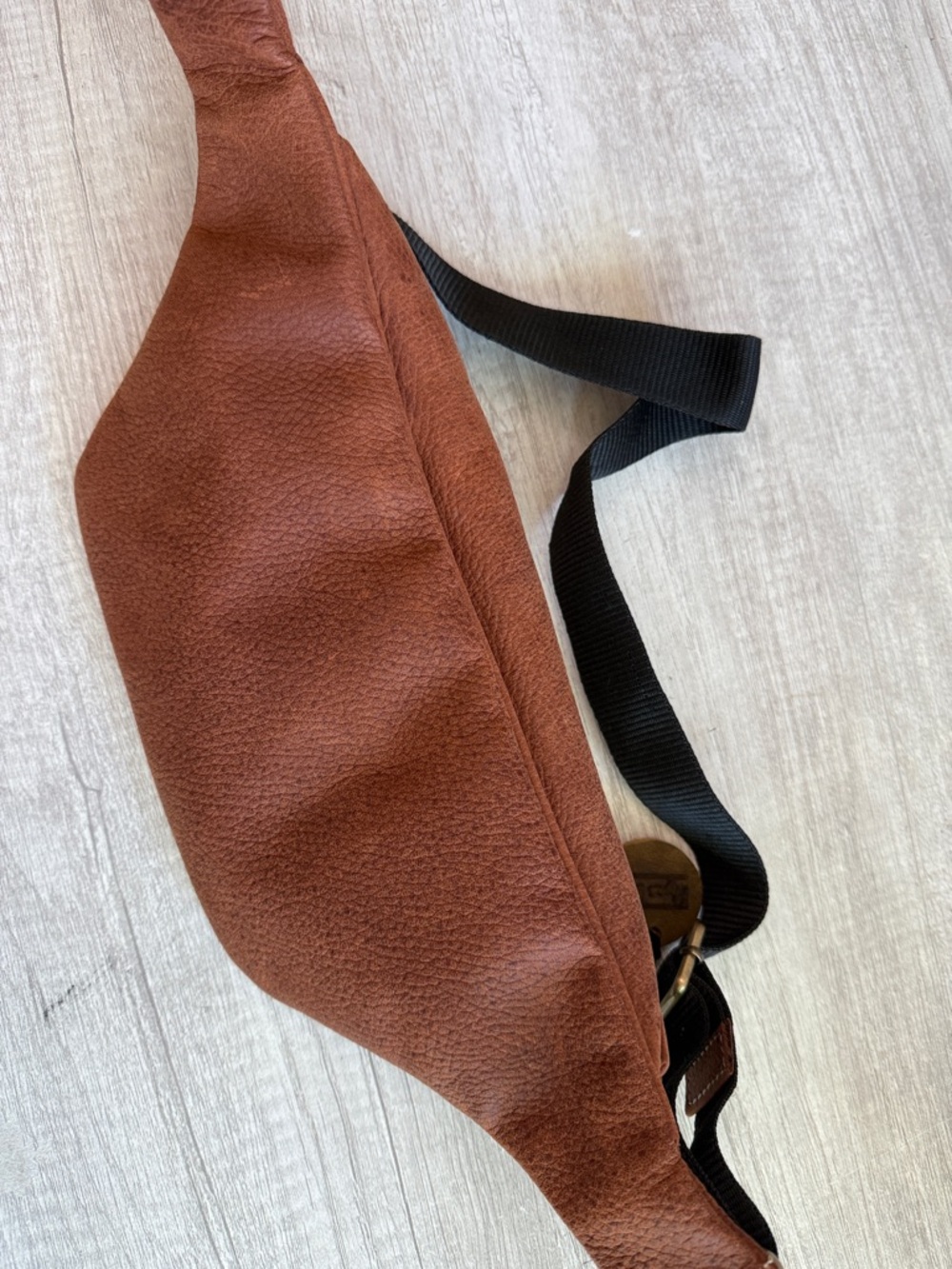 Myra Bag Brown Tooled Leather Floral Crossbody/Fanny Pack - Picture 4 of 5